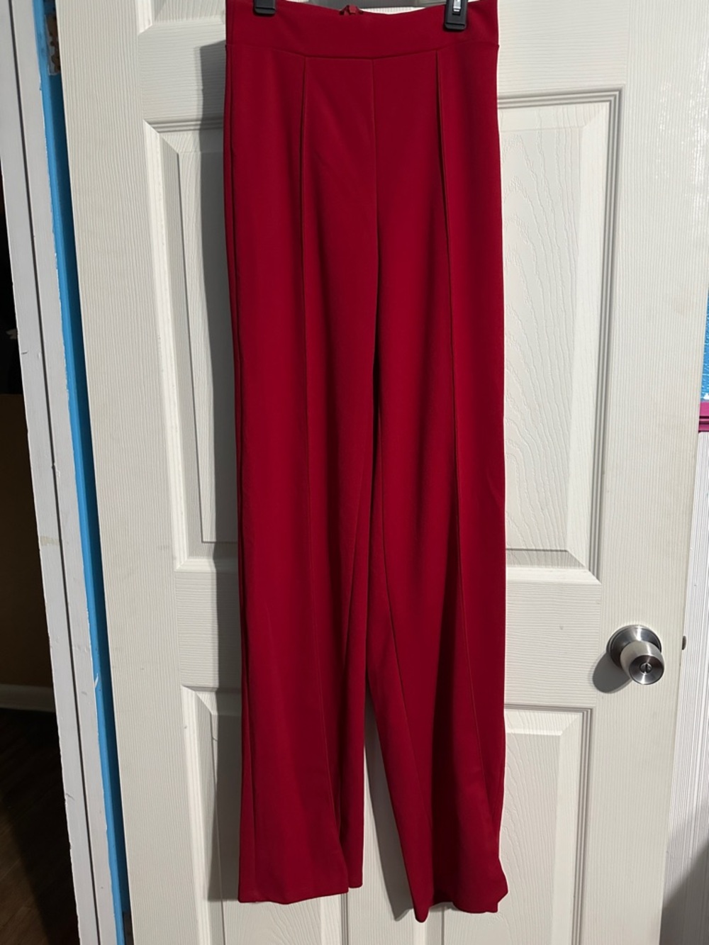 Fashion Nova Women's Wide-Leg Red Trousers